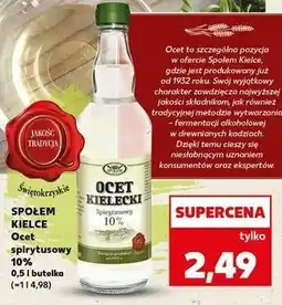 Kaufland Ocet spirytusowy 10% Społem Kielce oferta