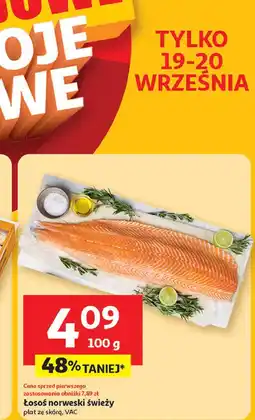 Auchan Łosoś norweski świeży oferta