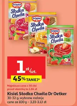 Auchan Kisiel jabłko i cynamon Dr. Oetker Słodka Chwila oferta