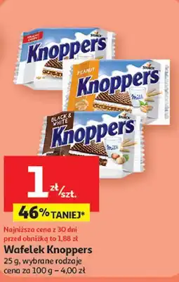 Auchan Wafelek peanut Knoppers oferta