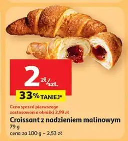 Auchan Croissant z nadzieniem malinowym oferta