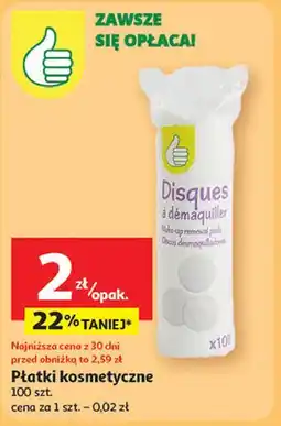 Auchan Płatki kosmetyczne Podniesiony Kciuk oferta