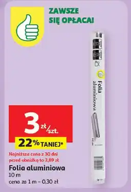 Auchan Folia aluminiowa 10 m Podniesiony Kciuk oferta