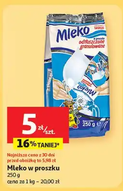 Auchan Mleko w proszku Gostyń oferta