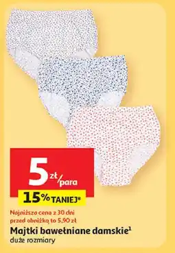 Auchan Majtki bawełniane damskie oferta