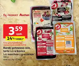 Auchan Buraki gotowane pokrojone w kostkę Auchan Różnorodne (Logo Czerwone) oferta