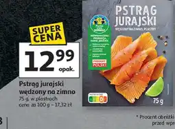 Auchan Pstrąg jurajski wędzony na zimno Auchan Pewni Dobrego oferta