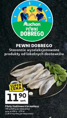 Auchan Filety śledziowe a'la matjas oferta