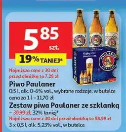 Auchan Piwo + szklanka Paulaner oferta