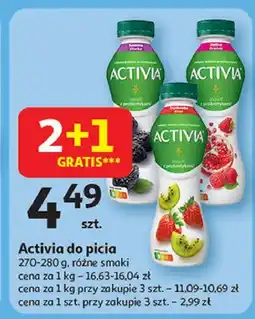 Auchan Jogurt malina granat Danone Activia oferta