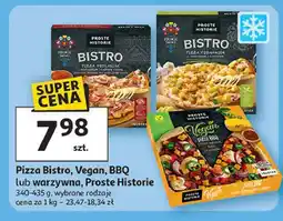Auchan Pizza bbq z sosem barbecue dynią i jalapeno Iglotex Proste Historie Vegan oferta