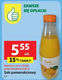 Auchan Sok pomarańczowy Podniesiony Kciuk oferta