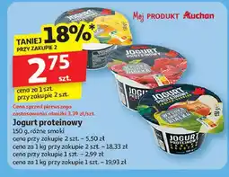 Auchan Jogurt proteinowy malinowy Auchan oferta