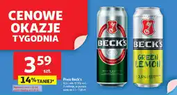Auchan Piwo Beck's Green Lemon oferta