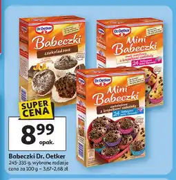 Auchan Mini babeczki waniliowe z kropelkami czekolady Dr. Oetker oferta