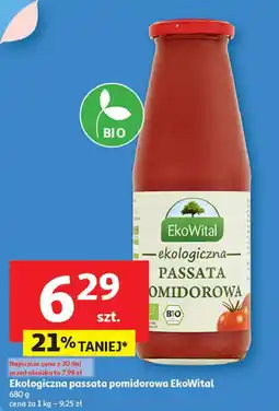 Auchan Passata bio pomidorowa Ekowital oferta