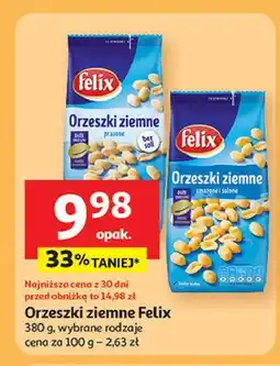 Auchan Orzeszki ziemne smażone i solone Felix oferta