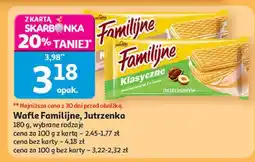 Auchan Wafle śmietankowe Jutrzenka Familijne oferta