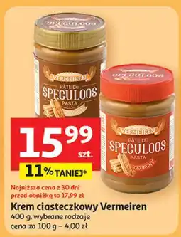 Auchan Krem ciasteczkowy crunchy Vermeiren oferta
