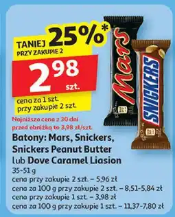 Auchan Baton z karmelem Dove Liaison oferta