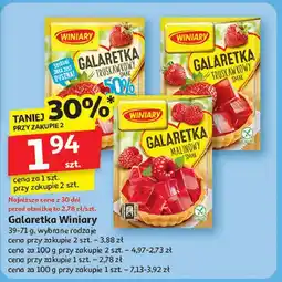 Auchan Galaretka truskawkowa 50% mniej cukru Winiary oferta