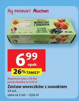 Auchan Woreczki z suwakiem Auchan Różnorodne (Logo Czerwone) oferta