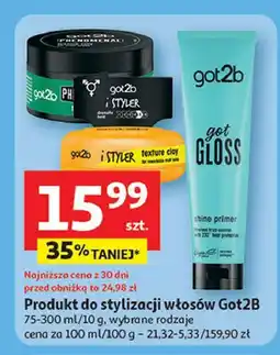Auchan Klej do włosów Got2B Phenomenal oferta