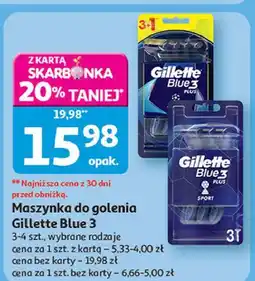 Auchan Maszynka do golenia Gillette Blue 3 Plus oferta