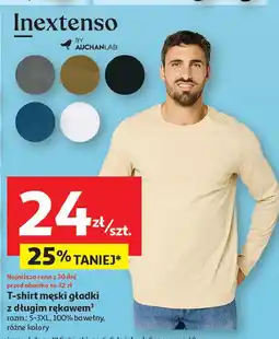 Auchan T-shirt męski z długim rękawem Inextenso By Auchan oferta