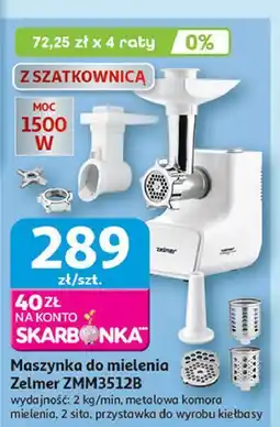 Auchan Maszynka do mięsa zmm 3512b Zelmer oferta