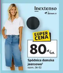 Auchan Spodnica damska jeansowa Inextenso By Auchan oferta