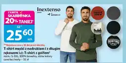 Auchan T-shirt męski z golfem s-3xl Inextenso By Auchan oferta