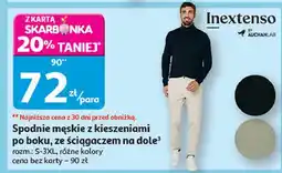 Auchan Spodnie dresowe s-3xl Inextenso By Auchan oferta