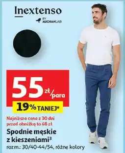 Auchan Spodnie męskie Inextenso By Auchan oferta