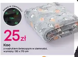 Pepco Koc świecący w ciemności 130 x 170 cm oferta