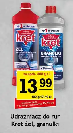 Gram Market Udrażniacz do rur Kret żel, granulki oferta