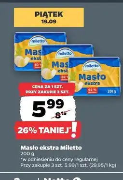 Netto Masło ekstra Miletto oferta