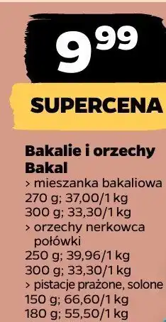 Netto Bakalie i orzechy mieszanka bakaliowa/orzechy nerkowca połówki/rodzynki oferta