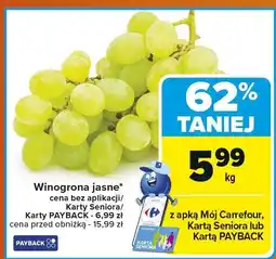 Carrefour Winogrona jasne Carrefour oferta