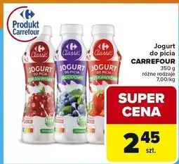 Carrefour Jogurt do picia Carrefour Classic, różne rodzaje oferta