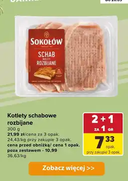 Carrefour Kotlet schabowy rozbijany Sokołów oferta
