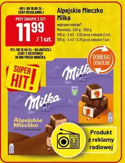Polomarket Czekolada Alpejskie Mleczko Milka oferta