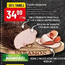 Polomarket Szynka okopcona Kabanos oferta