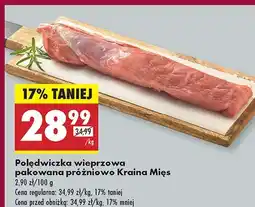 Biedronka Polędwiczka wieprzowa pakowana próżniowo Kraina Mięs oferta