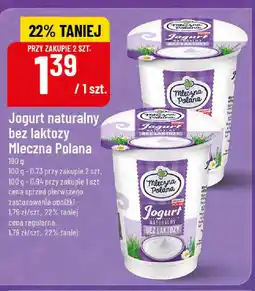 Polomarket Jogurt naturalny bez laktozy Mleczna Polana oferta
