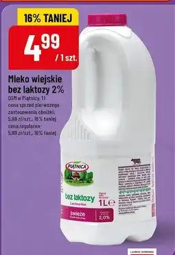 Polomarket Mleko wiejskie bez laktozy 2% Piątnica oferta
