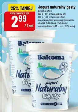 Polomarket Jogurt naturalny gęsty Bakoma oferta