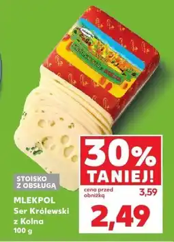 Kaufland Ser żółty Królewski z Kolna Mlekpol oferta