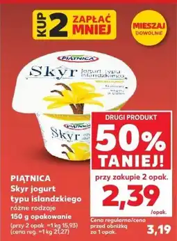 Kaufland Jogurt skyr typu islandzkiego Piątnica oferta