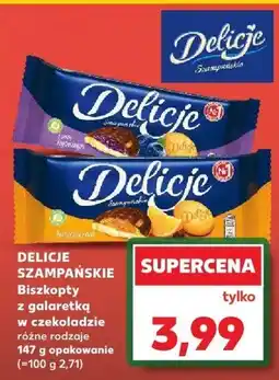 Kaufland Biszkopty z galaretką w czekoladzie Delicje Szampańskie oferta